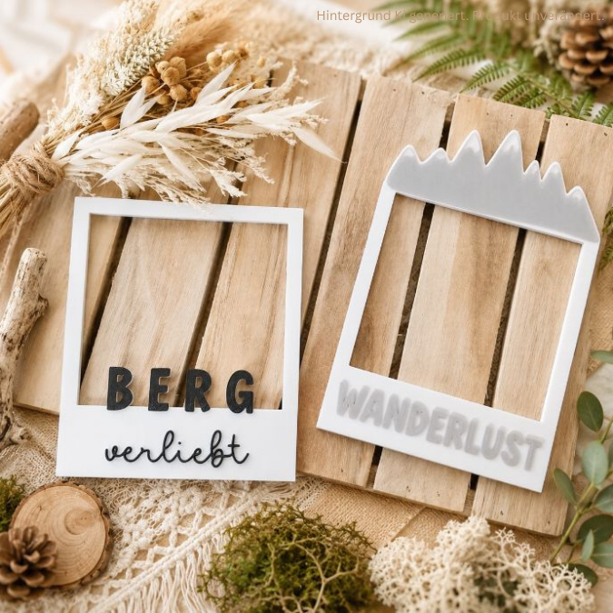 STL 3D Druck Datei 15 Stück Vintagerahmen Bilderrahmen Sommer inkl. Blanko zum personalisieren Fotoaccesoire Retro Fotos Urlaub 3D-Datei – Bild 4