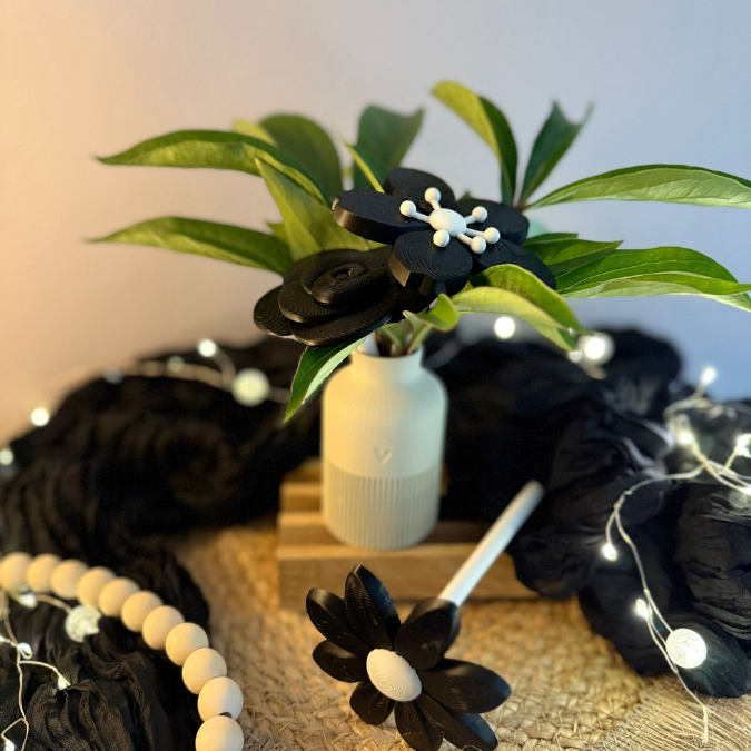 3MF 3D Druck Datei für Bambu 5er Set Skandi Blumen zum stecken Sommerblumen Blumenstrauß Blüten 3D-Datei 3D-Druck Vorlage Boho – Bild 7