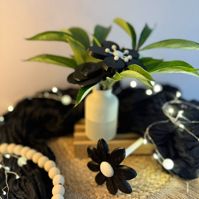3MF 3D Druck Datei für Bambu 5er Set Skandi Blumen zum stecken Sommerblumen Blumenstrauß Blüten 3D-Datei 3D-Druck Vorlage Boho – Bild 12