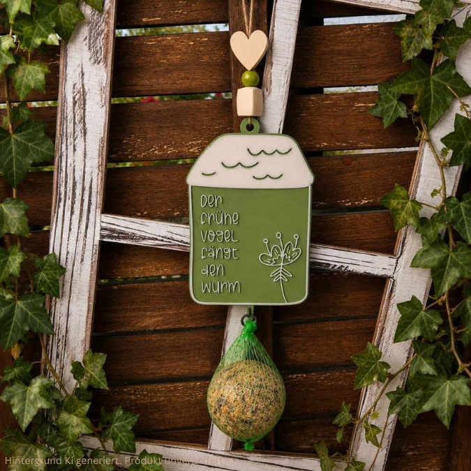 STL 3D Druck Datei Meisenknödel Halter Vogelfutter Halter 4 Designs zum hängen Garten – Bild 7