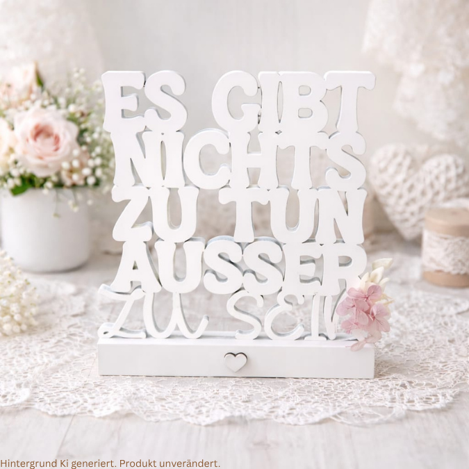 SVG Laserdatei Klötzchenschrift Es gibt nichts zu tun außer zu sein Easysticks Klötzchen SVG Datei – Bild 6