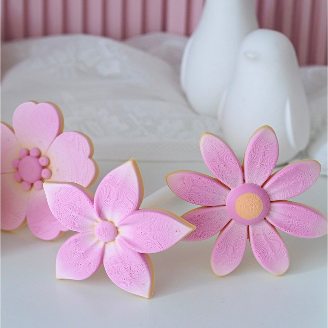 3MF 3D Druck Datei für Bambu 5er Set Skandi Blumen zum stecken Sommerblumen Blumenstrauß Blüten 3D-Datei 3D-Druck Vorlage Boho – Bild 9