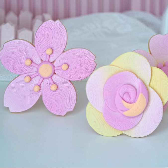 3MF 3D Druck Datei für Bambu 5er Set Skandi Blumen zum stecken Sommerblumen Blumenstrauß Blüten 3D-Datei 3D-Druck Vorlage Boho – Bild 19