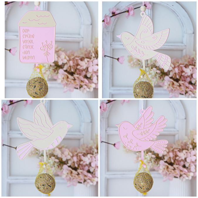 STL 3D Druck Datei Meisenknödel Halter Vogelfutter Halter 4 Designs zum hängen Garten