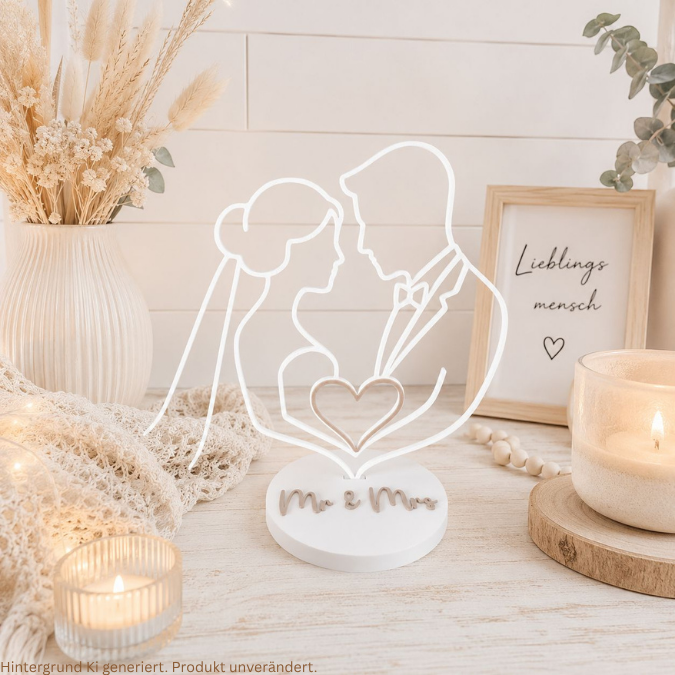 STL 3D Druck Datei Lineart Aufsteller Geldgeschenk Hochzeit Hochzeitsgeschenk Deko 3D-Datei 3D-Druck Vorlage Brautpaar Geschenkidee – Bild 9