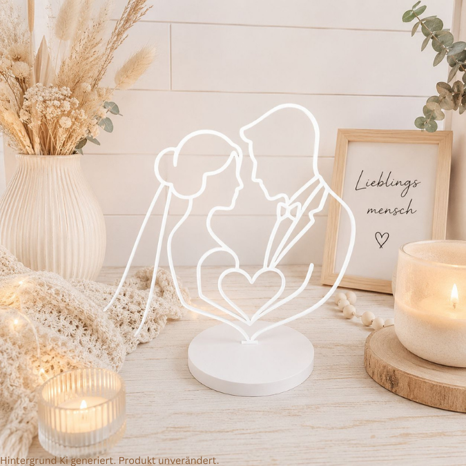 STL 3D Druck Datei Lineart Aufsteller Geldgeschenk Hochzeit Hochzeitsgeschenk Deko 3D-Datei 3D-Druck Vorlage Brautpaar Geschenkidee – Bild 10