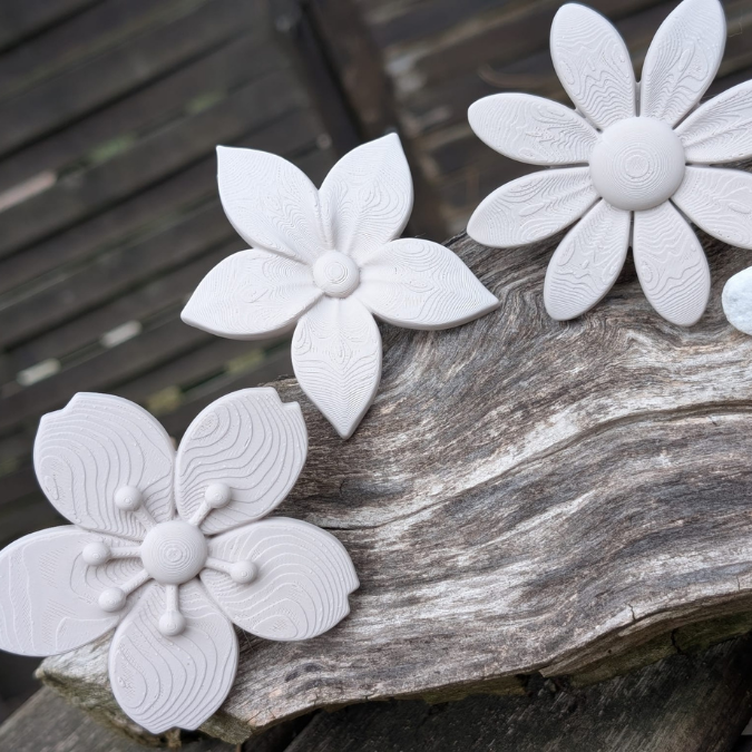 3MF 3D Druck Datei für Bambu 5er Set Skandi Blumen zum stecken Sommerblumen Blumenstrauß Blüten 3D-Datei 3D-Druck Vorlage Boho – Bild 13