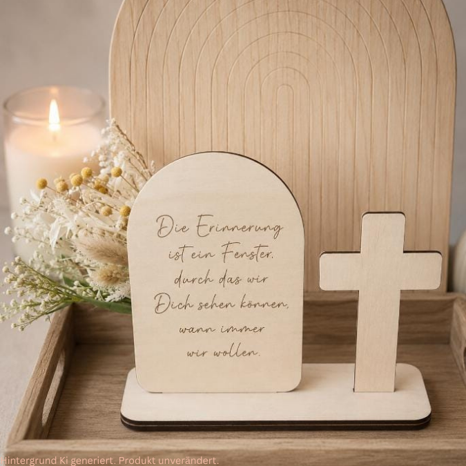 SVG Laserdatei Trauer Aufsteller und Holzscheiben für Verstorbene Erinnerung Anteilnahme Beerdigung 3mm 4 mm SVG Datei – Bild 9