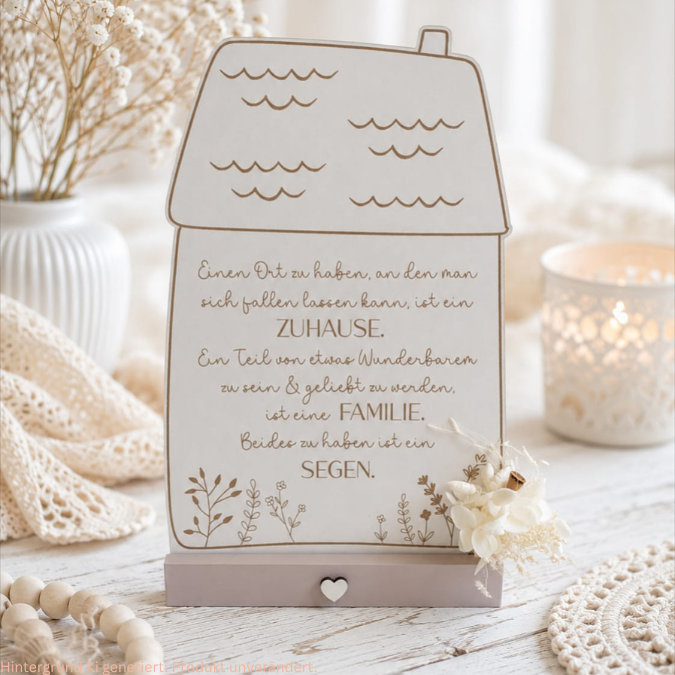 SVG Laserdatei Haus Zuhause Familie Segen Aufsteller und Wanddeko 3mm und 4mm SVG-Datei zum Einzug Hausbau Umzug – Bild 7