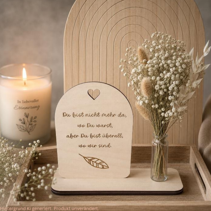 SVG Laserdatei Trauer Aufsteller und Holzscheiben für Verstorbene Erinnerung Anteilnahme Beerdigung 3mm 4 mm SVG Datei – Bild 8