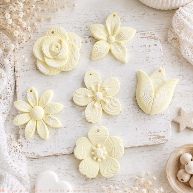 STL 3D Druck Datei 6 Designs Skandi Blumen Anhänger Geschenkanhänger Dekoanhänger Sommerblumen Blüten 3D-Datei 3D-Druck Vorlage Boho – Bild 4