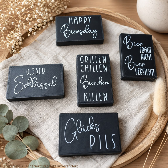 STL 3D Druck Datei 6 Designs Bier Männer Mann Grillen Flaschenöffner zum einschrauben 3D-Druck Datei – Bild 7