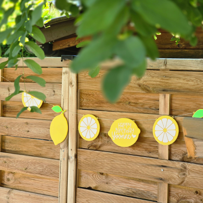 STL 3D Druck Datei Girlande 7 Designs Lemons Zitronen Deko Gebirtstag easy peasy personalisierbar Deko 3D Druck Datei Taufe Geburtstag – Bild 5