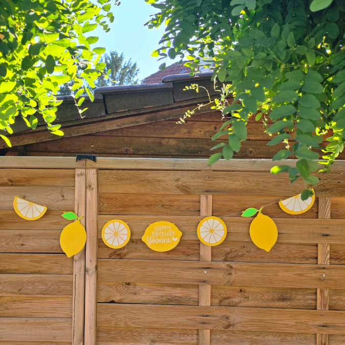 STL 3D Druck Datei Girlande 7 Designs Lemons Zitronen Deko Gebirtstag easy peasy personalisierbar Deko 3D Druck Datei Taufe Geburtstag – Bild 7