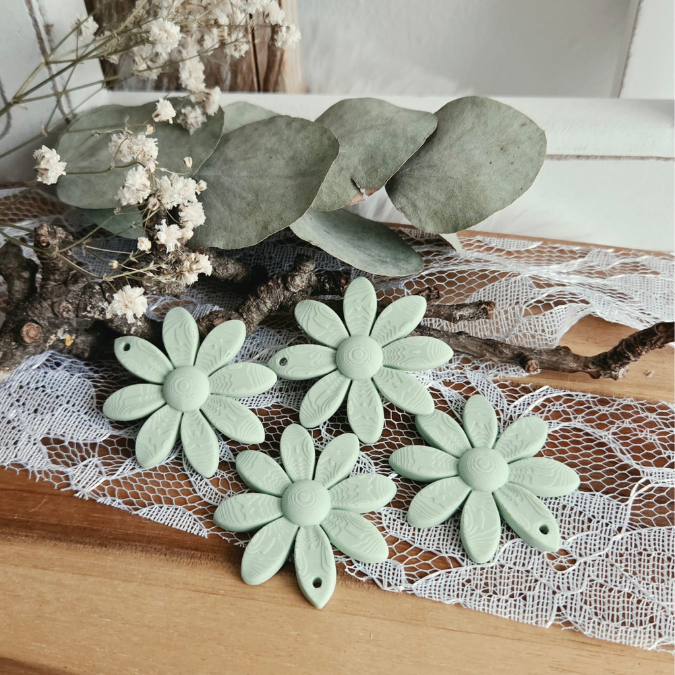 STL 3D Druck Datei 6 Designs Skandi Blumen Anhänger Geschenkanhänger Dekoanhänger Sommerblumen Blüten 3D-Datei 3D-Druck Vorlage Boho – Bild 7