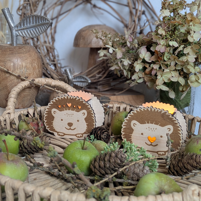 SVG Laser Herbst Datei Mini Igel für Lichtkugeln Ballonlicht inkl Anhänger LED Licht Boho Skandi Geschenkidee Laserdatei SVG Datei – Bild 8