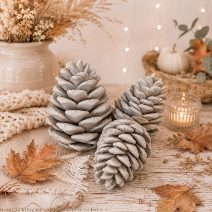 STL 3D Druck Datei Herbst Winter Tannenzapfen skalierbar Herbstliebe Herbstmoment Winterdeko 3D-Datei 3D-Druck Vorlage Zapfen Tanne – Bild 5