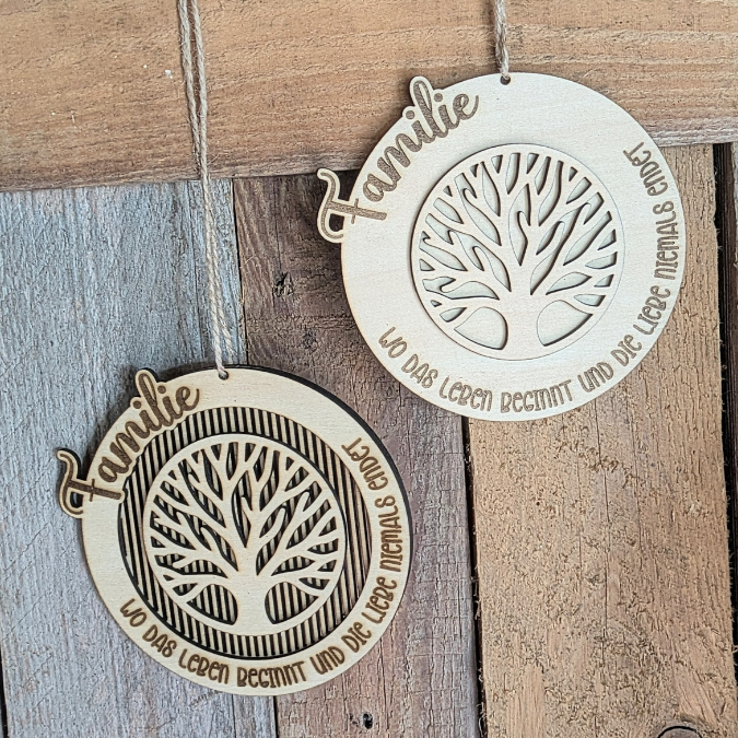 SVG Laserdatei Kranz Familie Baum Stammbaum panele mehrlagig personalisierbar Türkranz Türdeko Geschenkidee SVG Datei – Bild 5