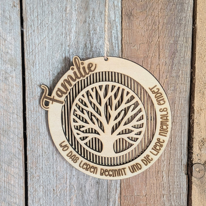 SVG Laserdatei Kranz Familie Baum Stammbaum panele mehrlagig personalisierbar Türkranz Türdeko Geschenkidee SVG Datei – Bild 6