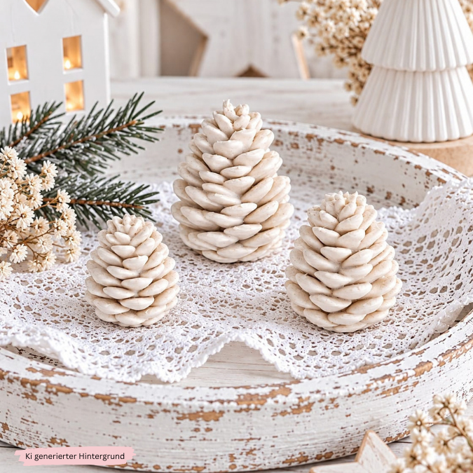 STL 3D Druck Datei Herbst Winter Tannenzapfen skalierbar Herbstliebe Herbstmoment Winterdeko 3D-Datei 3D-Druck Vorlage Zapfen Tanne – Bild 3