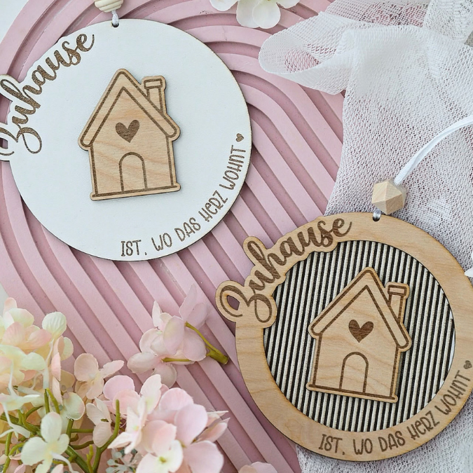 SVG Laserdatei Kranz Zuhause ist wo das Herz wohnt panele mehrlagig personalisierbar Türkranz Türdeko Geschenkidee SVG Datei – Bild 3
