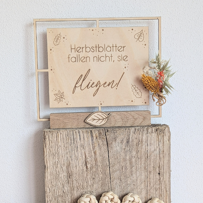 SVG Laser Herbst Datei 4 designs Klötzchenrahmen inkl Dekoblätter zum aufkleben Laserdatei SVG Datei Easysticks Hygge skandi – Bild 13