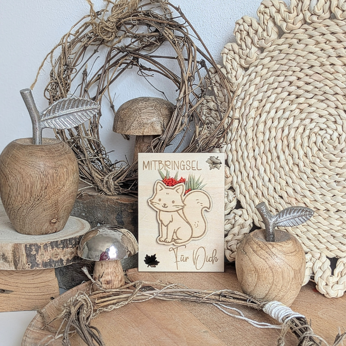 SVG Laser Herbst Datei Karten fürBlumen, Gutscheine oder Geldgeschenke Fuchs Gummistiefel Mitbringsel Laserdatei SVG Datei Hygge Skandi – Bild 8