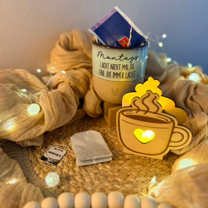 SVG Laser Herbst Datei Mini Kaffee Tasse Einladung für Ballonlicht oder Blumen inkl Anhänger LED Licht Geschenkidee Laserdatei SVG Datei – Bild 4