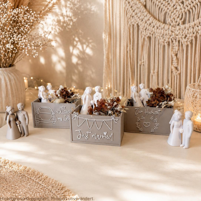 STL 3D Druck Datei Brautpaar minimalsitisch Hochzeit Hochzeitsgeschenk Deko 3D-Datei 3D-Druck Vorlage Geschenkidee Ehe Braut Bräutigam – Bild 7
