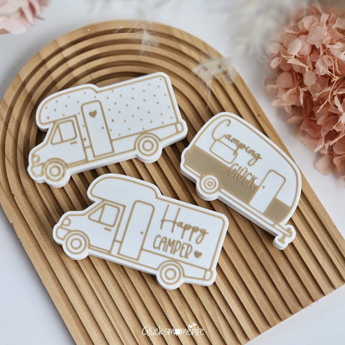 STL 3D Druck Datei 6 Designs inkl Blanko zum personalisieren Flaschenöffner Camping zum einschrauben 3D-Druck Datei – Bild 3