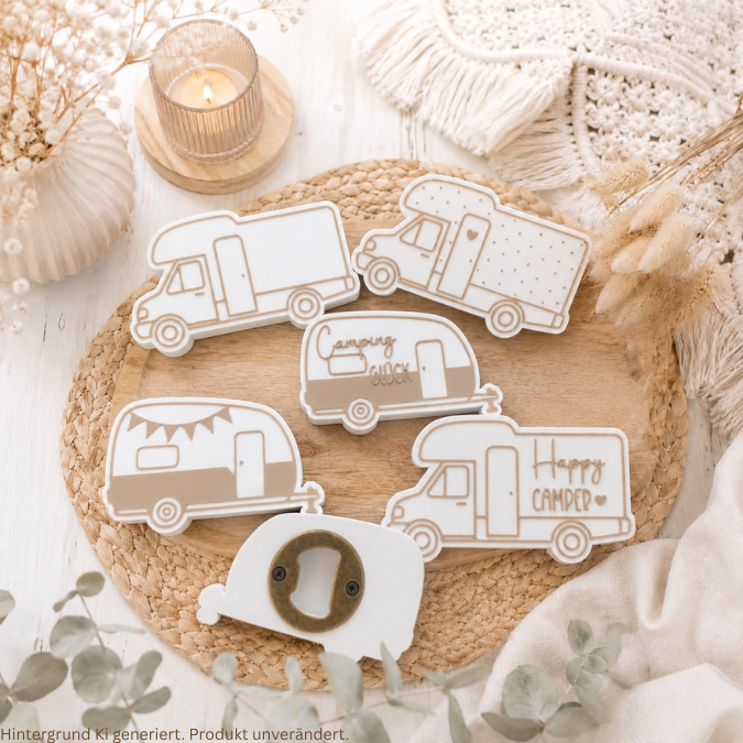 STL 3D Druck Datei 6 Designs inkl Blanko zum personalisieren Flaschenöffner Camping zum einschrauben 3D-Druck Datei