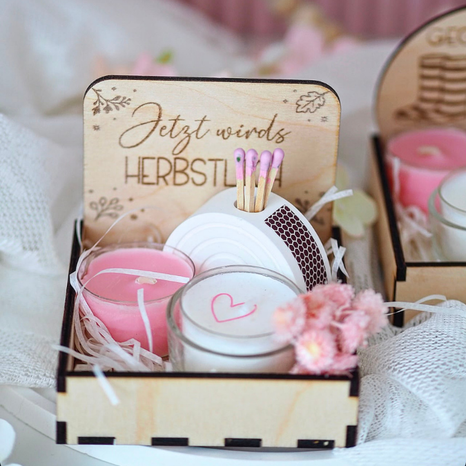 SVG Laser Herbst Datei Teelichtbox Mitbringsel für Teelichter oder Kleinigkeiten 3mm 4mm Laserdatei SVG Datei kerzen Hygge skandi – Bild 20