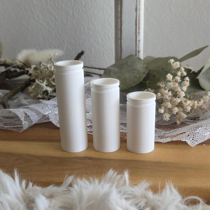STL 3D Druck Datei 3er Set Vase simpel Mini Vase für Trockenblumen, Gutscheine oder Geld Wunscherfüller 3D-Druck Datei – Bild 4