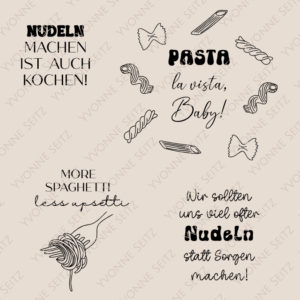 SVG Laser Datei Gravur Pasta Spaghetti  Food Essen Laserdatei Plotterdatei