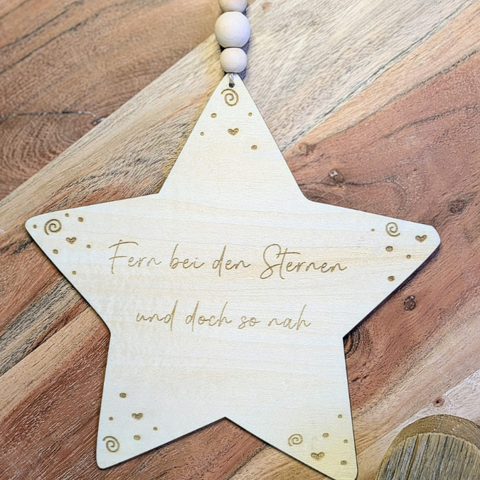 SVG Laserdatei Trauer Stern zum stellen und hängn Stenenkinder regenbogenbaby Erinnerung Anteilnahme Beerdigung 3mm 4 mm SVG Datei – Bild 24