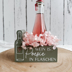 STL 3D Druck Datei Wein Poesie Licht Box für kleine Flaschen und andere Geschenke Flaschenhalter mit Deckel zum kleben 3D-Druck Datei