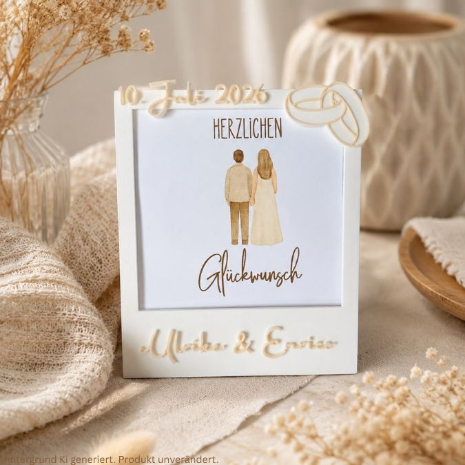 Postkarten Druckvorlage 2 Designs Hochzeit Ehe PDF Karte Geschenkkarte Printable Postkarte Skandi Aquarell – Bild 2