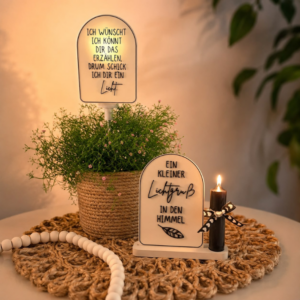STL 3D Druck Datei Solar Trauer Aufsteller 2 Designs ink Aufsteller mit Platz für LED Kerze 3D-Datei zum stellen oder stecken 6/8/10mm Stäbe