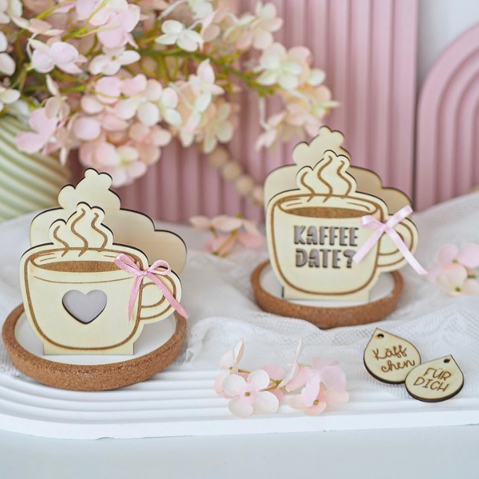 SVG Laser Herbst Datei Mini Kaffee Tasse Einladung für Ballonlicht oder Blumen inkl Anhänger LED Licht Geschenkidee Laserdatei SVG Datei – Bild 8
