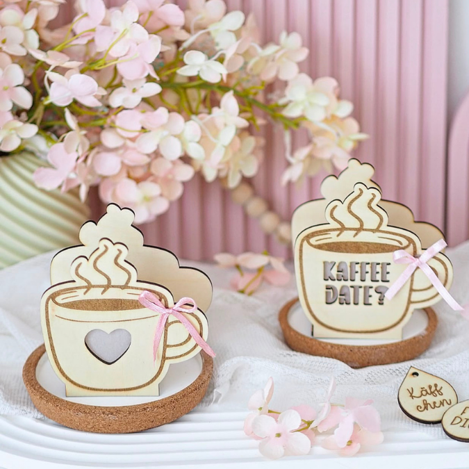 SVG Laser Herbst Datei Mini Kaffee Tasse Einladung für Ballonlicht oder Blumen inkl Anhänger LED Licht Geschenkidee Laserdatei SVG Datei – Bild 10