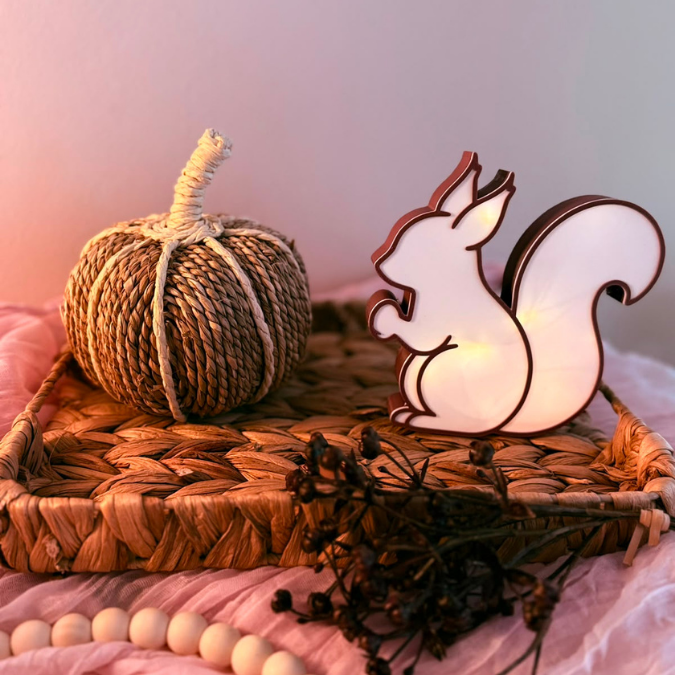 STL 3D Druck Datei Eichhörnchen Herbst Winter zum stellen od beleuchten Ballonlicht Lichterkette Winterdeko 3D-Datei 3D-Druck Vorlage – Bild 8
