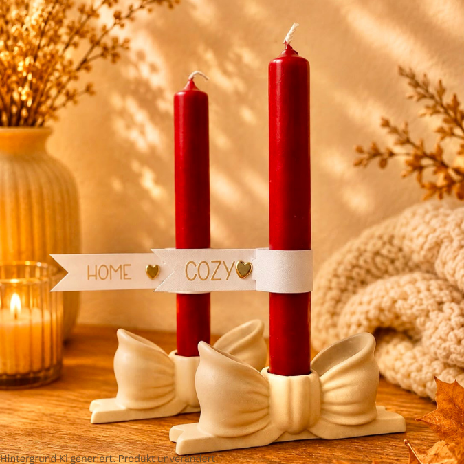 STL 3D Druck Datei 11 Designs Hygge Cozy Home Reagenzglas oder Kerzenbanderole Kerzenfahne Kerzenfähnchen Kerzendeko Kerze Geschenkidee Tag – Bild 4