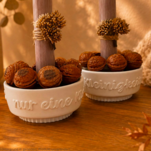 STL 3D Druck Datei Walnuss Walnüsse zum zusammenkleben Winter Herbst skalierbar Herbstliebe Herbstmoment 3D-Datei 3D-Druck Vorlage