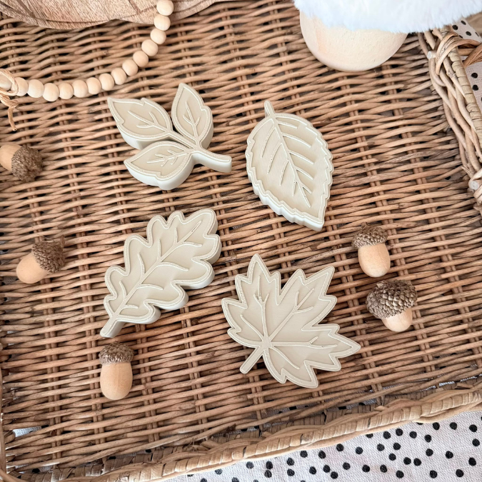 STL 3D Druck Datei Herbst Blätter Laub zum stellen, hängen und durchfädeln Sonnenfänger Herbstglück Ahornblatt elegante Herbstdeko – Bild 21