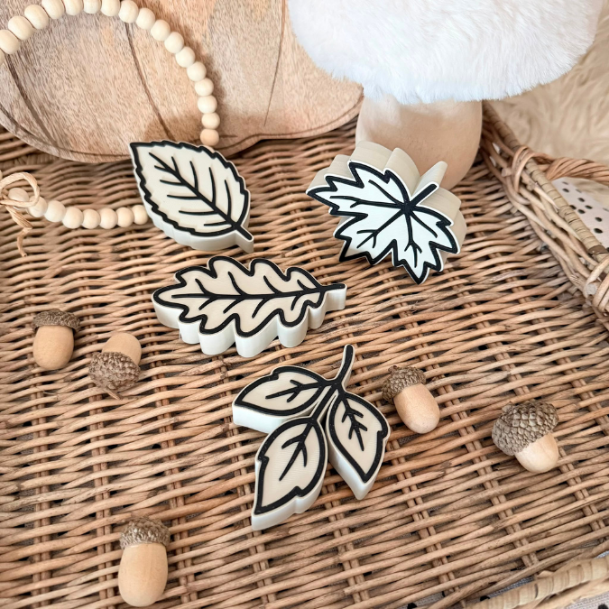 STL 3D Druck Datei Herbst Blätter Laub zum stellen, hängen und durchfädeln Sonnenfänger Herbstglück Ahornblatt elegante Herbstdeko – Bild 23