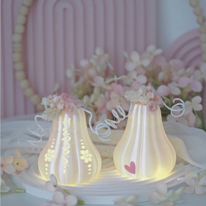 3mf 3D Druck Datei 2er Set Herbst Licht Kürbis Kürbisse Lichtdatei Lichtkürbis Herbstliebe Herbstmoment 3D-Datei Vorlage Kürbisliebe – Bild 8