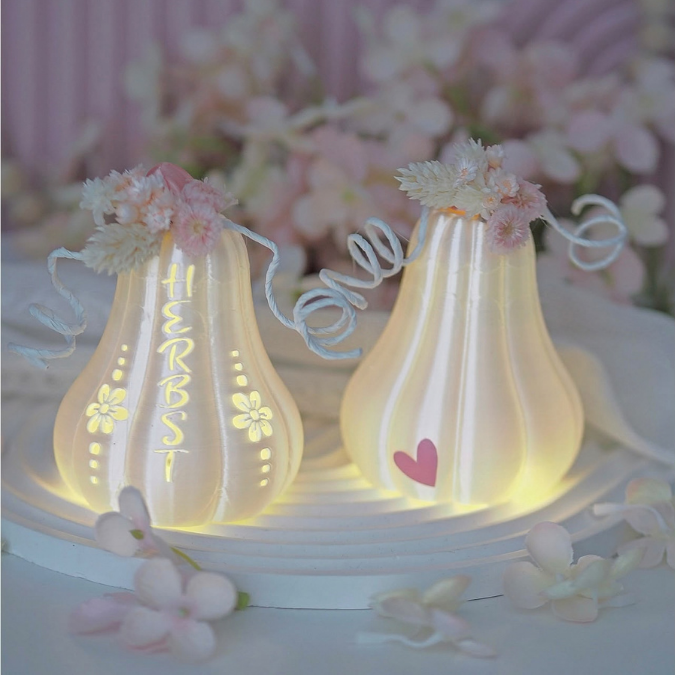 3mf 3D Druck Datei 2er Set Herbst Licht Kürbis Kürbisse Lichtdatei Lichtkürbis Herbstliebe Herbstmoment 3D-Datei Vorlage Kürbisliebe – Bild 13