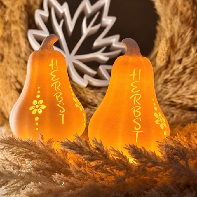 3mf 3D Druck Datei 2er Set Herbst Licht Kürbis Kürbisse Lichtdatei Lichtkürbis Herbstliebe Herbstmoment 3D-Datei Vorlage Kürbisliebe – Bild 17