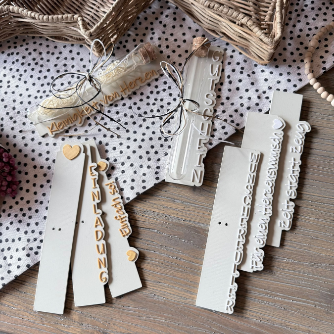 STL 3D Druck Datei 8er Set Geschenkbrett Halter für Geld, Gutscheine und Kleinigkeiten Wunscherfüller 3D-Datei 3D-Druck Vorlage – Bild 7