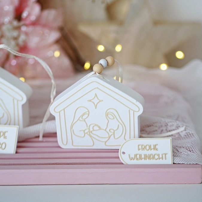 STL 3D Druck Datei Krippe zum beleuchten Weihnachten für Ballonlicht Lichthaus 3D-Datei 3D-Druck Vorlage zum stellen u. hängen heilige nacht – Bild 11